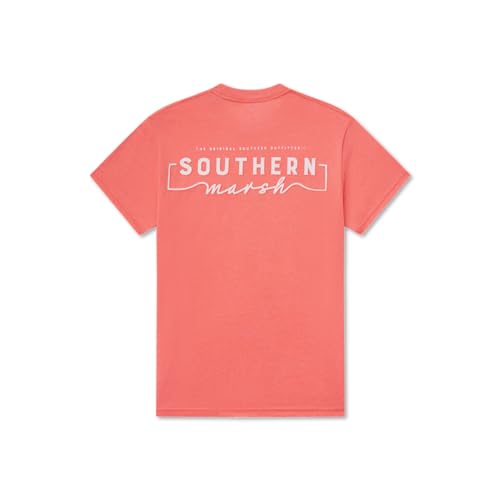 Southern Marsh Men’s SEAWASH Waves T-Shirt – Short Sleeve Casual Graphic Tee