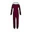Dark Red With Black Zipper