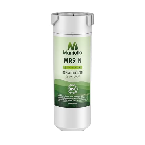 Image of MARRIOTTO Water Filter Compatible with XWFE (Built-in CHIP), Replacement for GE XWFE, XWF Refrigerator Water Filter Pack of 1