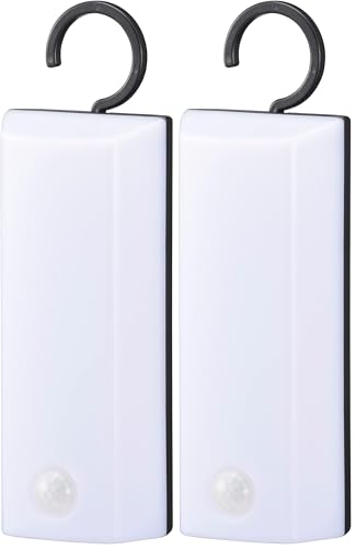 オーム電機 LEDセンサーライト 乾電池式 フック型 昼白色 200ルーメン フットライト ナイトライト 人感センサー 明暗センサー LS-B200JF-3 06-0854 OHM (× 2)