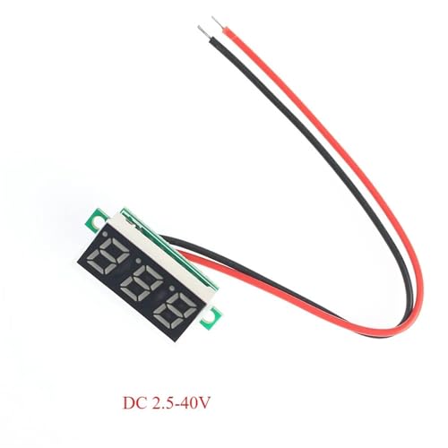Voltmètre numérique mini LED rouge 0.28 pouce pour surveillance tension - 3
