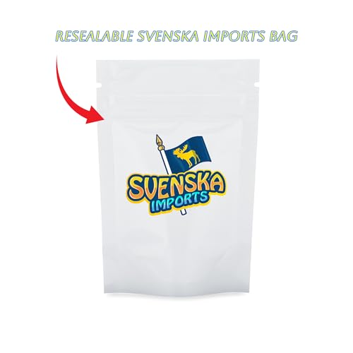 Swedish Sweet & Sour Mix – 1 LB Assortment Bag with Fan-Favorite Candies Like Bubs Dizzy Skull, Sur Skalle, Banana, Big Sour Skull, Ahlgrens Bilar & More! Chewy, Flavorful & Imported from Sweden – Packed in a Svenska Imports Bag.
