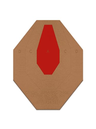 Image of Official USPSA /IPSC Cardboard Targets, Competition Torso, Silhouette Shooting, Cardboard Target. Made in USA