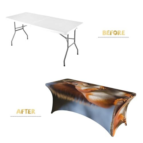 Nappe de table rectangulaire infroissable élasthanne pour fête d'anniversaire - 4
