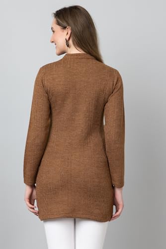 Image of HIFZAA Womens Woolen Long Cardigan Sweater for Women Winter wear for Ladies M to 4XL