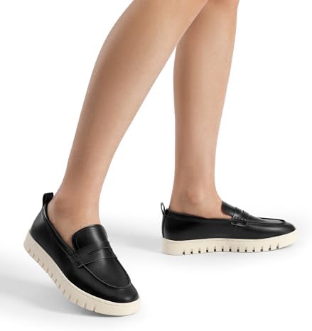 DREAM PAIRS Mocassini Donna Senza Lacci – Punta Rotonda, Colore Bianco, Suola In Poliuretano, Taglia 41 EU, Comodi E Versatili - 5