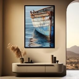 Coque de bateau rustique décoration murale style ferme nautique bohème