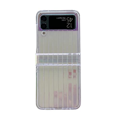 Coque rigide Galaxy Z Flip 4 protège charnière étui anti-rayure dégradé blanc