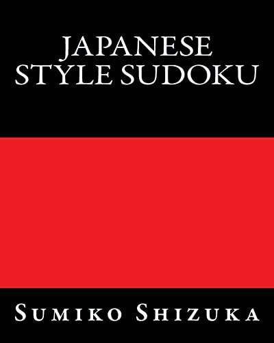 Japanese Style Sudoku: Moderate Level Puzzles