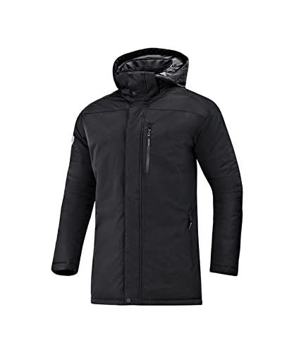 JAKO Herren Winterparka, Schwarz, L