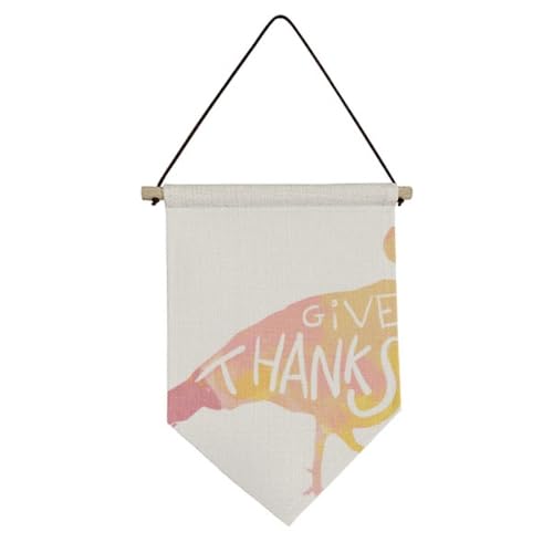 Drapeau Turquie aquarelle déco Thanksgiving bannière murale toile suspendre