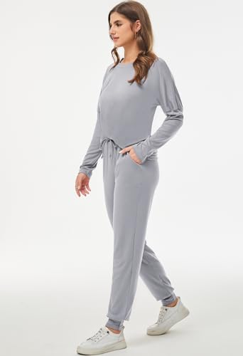 Image of Fixmatti Women Jumpsuit Low V Neck Drawstring Waisted Long Pant Romper Outfits