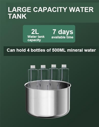 Fuente de agua para gatos acero inoxidable 2L miniatura 6