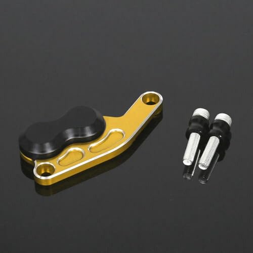 Monkey VorderbremsScheiben-Rotor-Schutzabdeckung-Schutzslider-Rahmenschutzslider, kompatibel mit Monkey 125 2018-2024, 3D-CNC-Aluminium-Motorradzubehör (Gold)