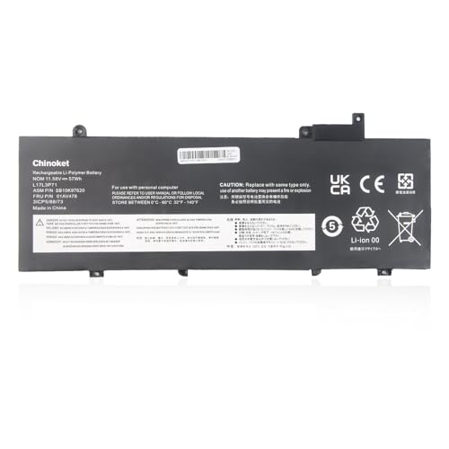 Batteria Chinoket L17L3P71 Per Lenovo ThinkPad T480S – 57Wh 11.58V 4 Celle (Sostituisce 01AV478)