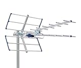EDISION YAGI V 13db Antenne extérieure UHF 21 48 Terrestre, Filtre 5G LTE intégré, Réception TNT, Permet de recevoir Les signaux DVB T/T2, Fréquences 470 694Mhz, Longueur 87cm, LTE700, Bleu