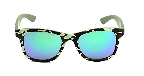 Kids 80'S Classic Vintage Retro Style Mirrored Lens Camo Design Fashion Sunglasses Camouflage #TOP4