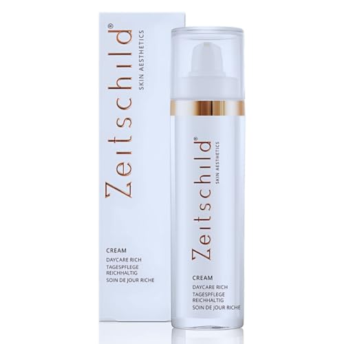 Zeitschild Tagespflege, Schutzcreme vor Umweltbelastungen, Feuchtigkeitscreme für Gesicht, Gesichtspflege, Niacinamide & Vitamin B3, ohne Parfum & Silikone, für normale, trockene Haut, 50 ml