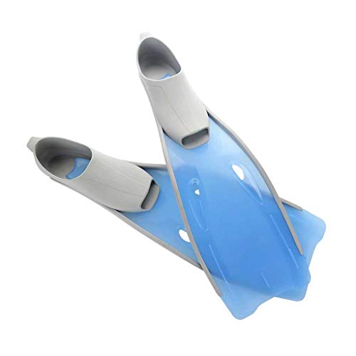 Aletas de natación, aletas de esnórquel, aletas de natación, aletas flexibles y cómodas, aletas de buceo para adultos, aletas de buceo para deportes acuáticos (estilo blanco)