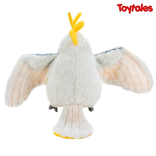 Image of TOYTALES Cockatoo Plush Bird Stuffed Animal Toy | Soft Parrot Plush for Kids & Baby | Cute Animal Soft Toy Gift for Bird Lovers, Children & Nursery Decor | 25CM