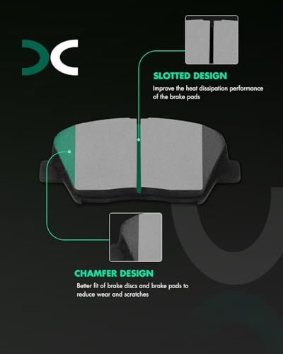 Image of SCITOO D1815 Front Ceramic Brake Pads Sets w /Hardware Replacement For Hyundai For Nexo 2019-2022,For Hyundai For Santa Fe Sport 2017-2018,For Kia For Sorento 2016-2020