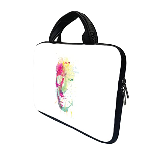 Image of TheSkinMantra Chain Laptop Sleeve Bag Compatible with Laptop /Macbooks /Chrombook /Notebook /Zbook (15.6 Inch (Handle), Malice)