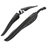 LUCHS Fahrrad MTB Mountainbike Steck Schutzblech Set Vorne & Hinten Spritzschutz 24 26 27,5 & 29 Zoll Universal/Schnelle Montage/Wasserschutz /