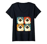 Photo Gallery donna ragdoll cat pop art divertente per proprietari di gatti e amanti maglietta con collo a v Photo Gallery donna ragdoll cat pop art divertente per proprietari di gatti e amanti maglietta con collo a v