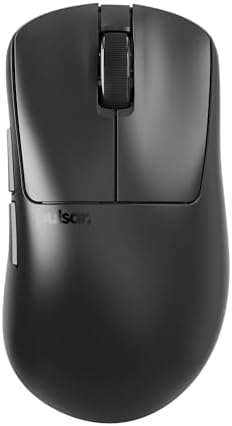 Pulsar Gaming Gears Xlite V3 Wireless Gaming Mouse - Ultra Lightweight 55g, Right Hand, 2.4GHz, 1KHz Polling Rate, PAW3395 26K DPI Sensor, Up to 100 Hours of Battery Life - Black