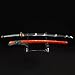 ShadowDancer Handmade Full Tang Katana Sword - Authentic T10/1095 Steel Blade with Real Hamon, Clay Temper, Perfect for Iaido, Martial Arts Practitioners, and Collectors (GoldRed)