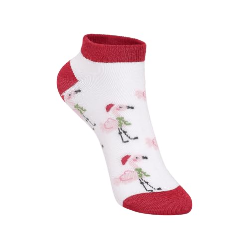 Image of Mint & Oak Low Cut Ankle Women Socks, Christmas Gift Quirky Socks For Friends, Cute Funky Socks, Christmas Secret Santa Gifts For Women