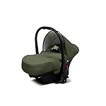 BabyLux 4-in-1 Kinderwagen Color Lux Isofix Basis Kinderwagen Tiefschlafwagen & Autositz OEKO-TEX STANDARD 100 Zertifiziert 59cmx101cmx112cm 14 kg Olive Black Frame