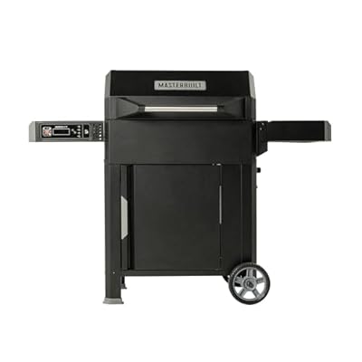 Masterbuilt® AutoIgnite™ Series 545 Digital Charcoal Grill and Smoker, WiFi Technology, Digital Control Panel, Removable Cast Iron Griddle Plate, 545 Cooking Square Inches, Black, Model # MB20041124