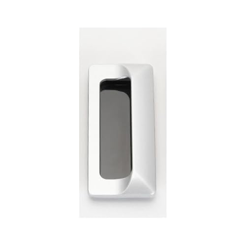 MQPALZKD Zinc Alloy Bright Chrome Embedded Concealed Drawer Cabinet Door for Electrical Panel Pull Handle Hidden Design
