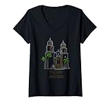 Photo Gallery donna tucson city arizona souvenir regalo per uomini donne maglietta con collo a v Photo Gallery donna tucson city arizona souvenir regalo per uomini donne maglietta con collo a v
