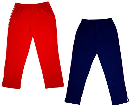 Image of IndiWeaves Girls Super Soft Cotton Solid 3 4th Leggings /Capris (Multicolor34, 4-5 Years) Pack of 2