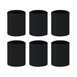 TopTie 6PCS Cooling Wrist Sweatband 3 Inch, Ice Silk Elastic Cooling Bracelet Wristband for Summer (Black)