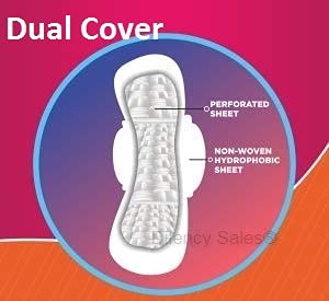 Dilency Sales Sanitary Pads For Women/Girls (XXL) (Pack Of 40 Pads + 10 Panty-Liner) (PACK OF 2) - Image 3