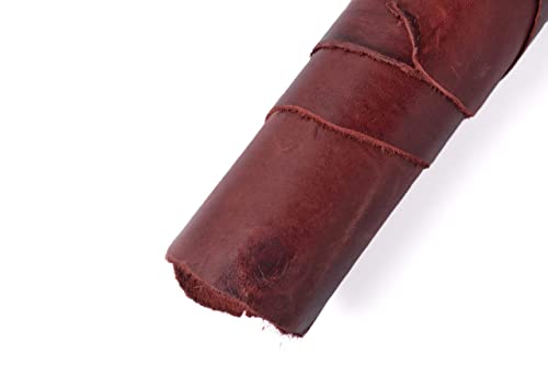 Cuoio Tooling Leather Material, Buffalo Hide Heavy Real Leather Sheets For Craft, Tanned Raw Full Grain Genuine Leather Pieces For Leather Work, 12X12 Burgundy 1.4Mm Precut Thick Diy Leather Squares. #TOP7