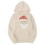 Sweat-Shirt à Capuche imprimé, Pull Festif, Polaire Douce et Confortable, Style Streetwe...