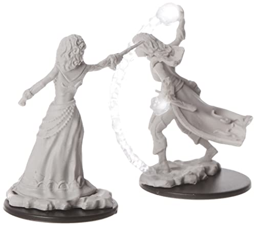 Figurines Female Human Wizard Pathfinder Battles Deep Cuts x6 non peintes
