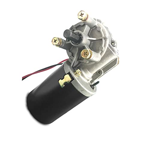 DC12V / 24V 60W Motor de engranajes gusano 90-130RPM Puerta garaje puerta rodadura alto par motor reductor Para el controlador del motor(24V 180rpm)
