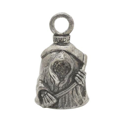 Image of Guardian Bell Good Luck Bell w /Keyring & Black Velvet Bag | Motorcycle Bell | Lead-Free Pewter | Made in USA