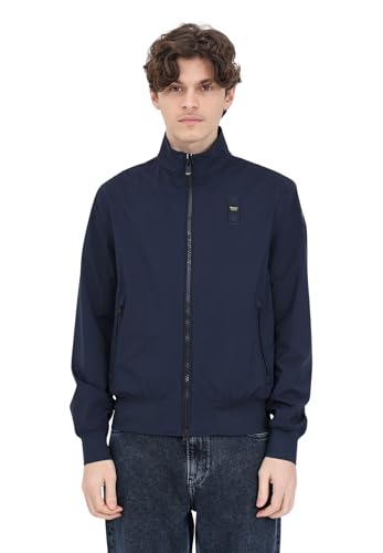 Chaleco para hombre Blauer azul de noche acolchado turquesa talla M con logo 1