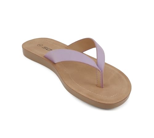Image of Soda Shoes Women Flip Flops Basic Plain Slippers Thongs Sandals Strap Casual Beach Ella-S