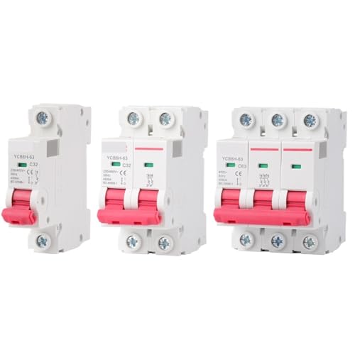 Disjoncteur 1P 25A rail DIN YCB6H-63 protection tableau électrique