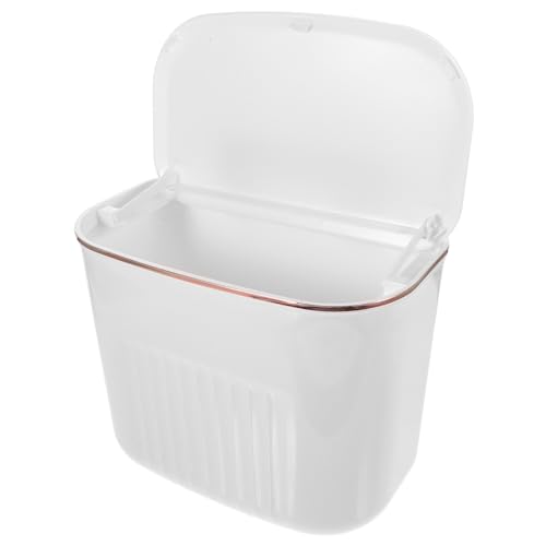 Caneca de basura pequeña blanca colgante para cocina