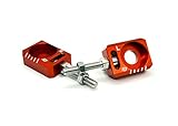 GritShift Billet Chain Adjuster Axle Block (Orange)