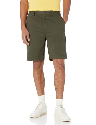 Amazon Essentials Herren Classic-Fit-Chino-Shorts 23cm Dunkles Olivgrün 44W