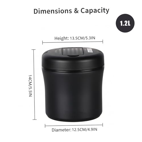 Termo para comida caliente de acero inoxidable de 40 oz que evita usar el microondas 6